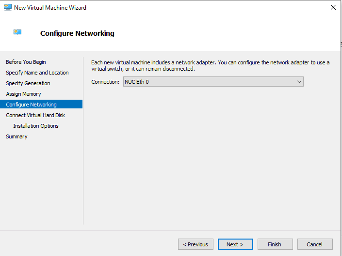 Select the upstream interface for the Gateway as the network adapter. This interface should have access to the Orchestrator. If you will also use a downstream interface, then you can add this later. Click Next.