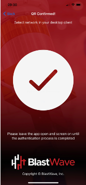 BlastShield Mobile Authenticator app