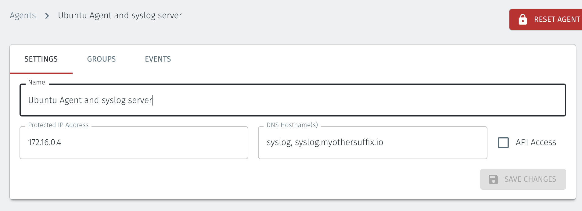 Configure DNS names for your Endpoints and Agents