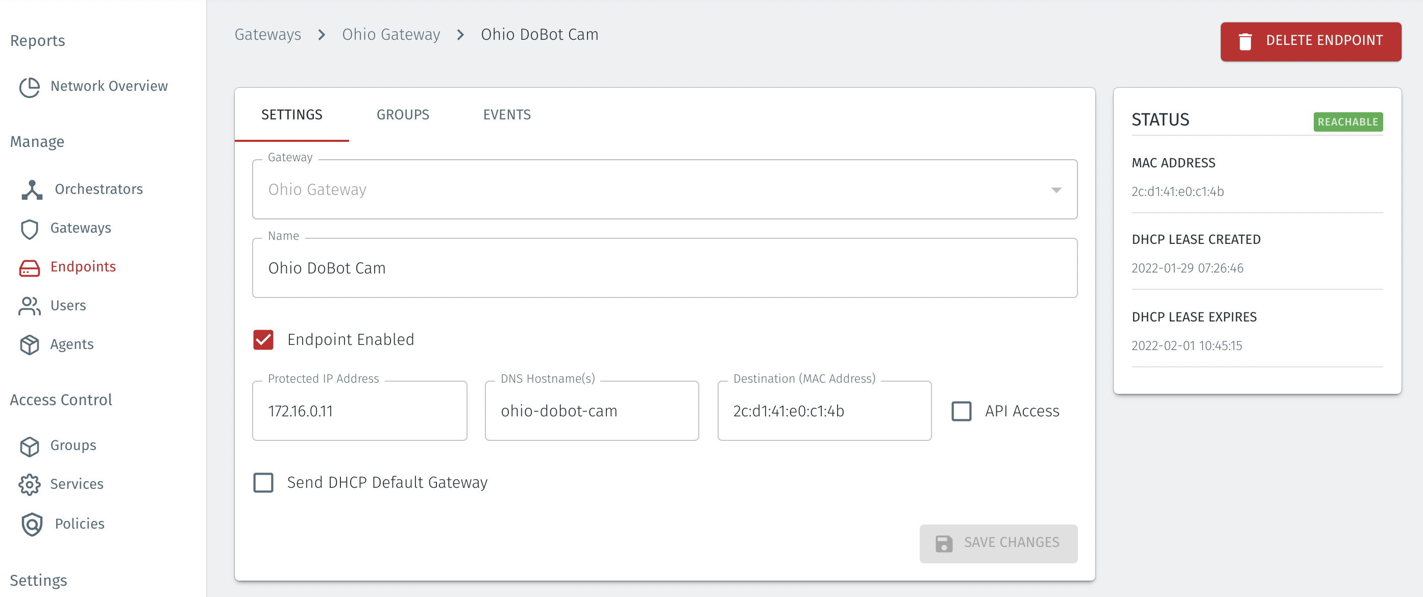 MAC addressing mode (used for x86 server-based Gateways).