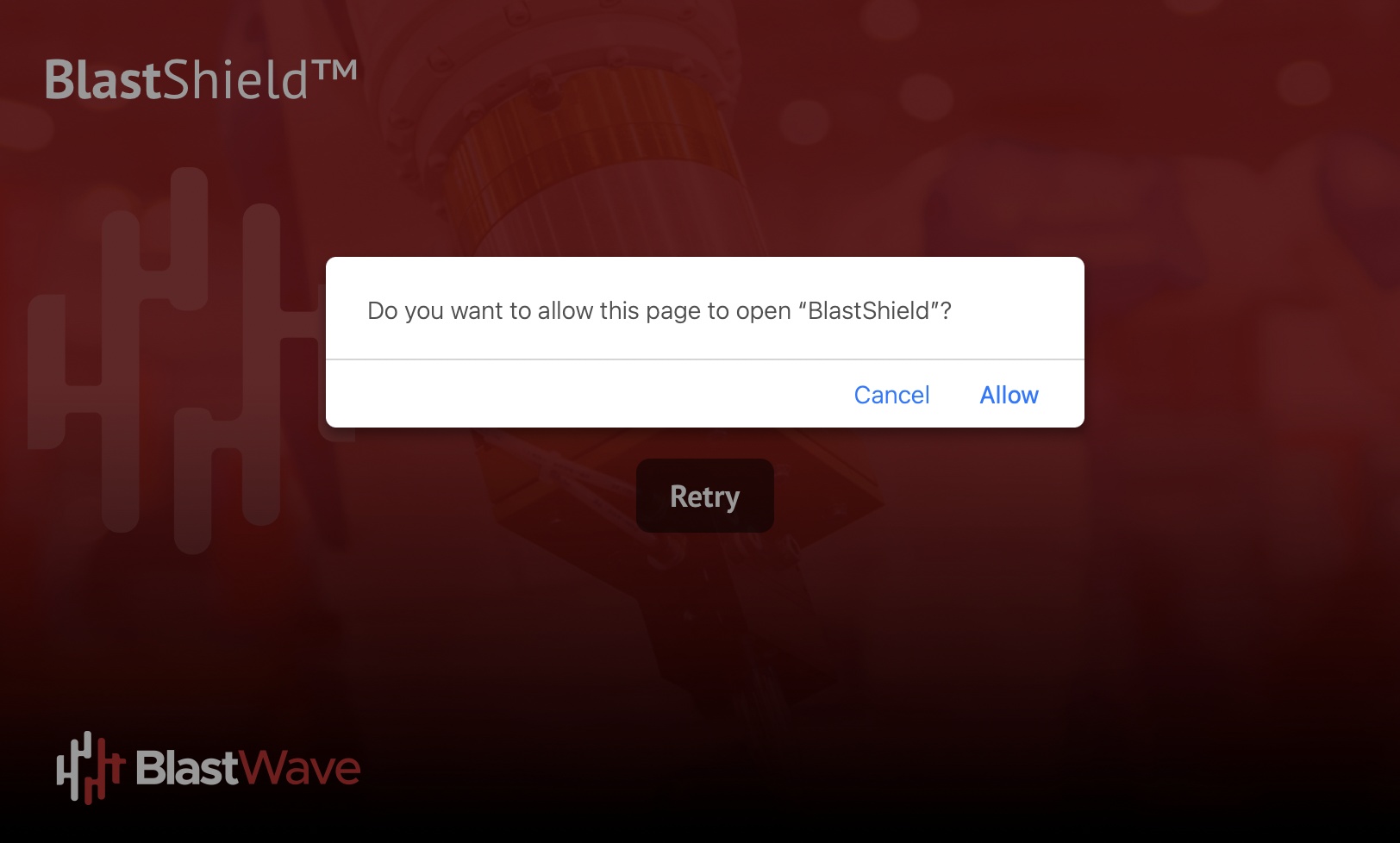 Click Allow.