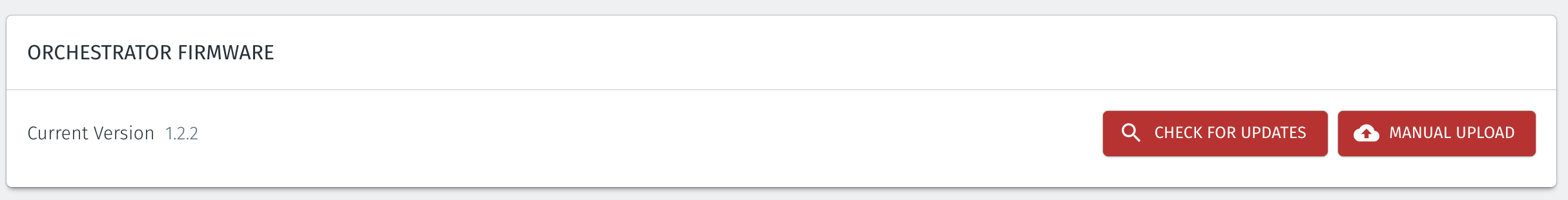 The new firmware version will be shown in the status window.