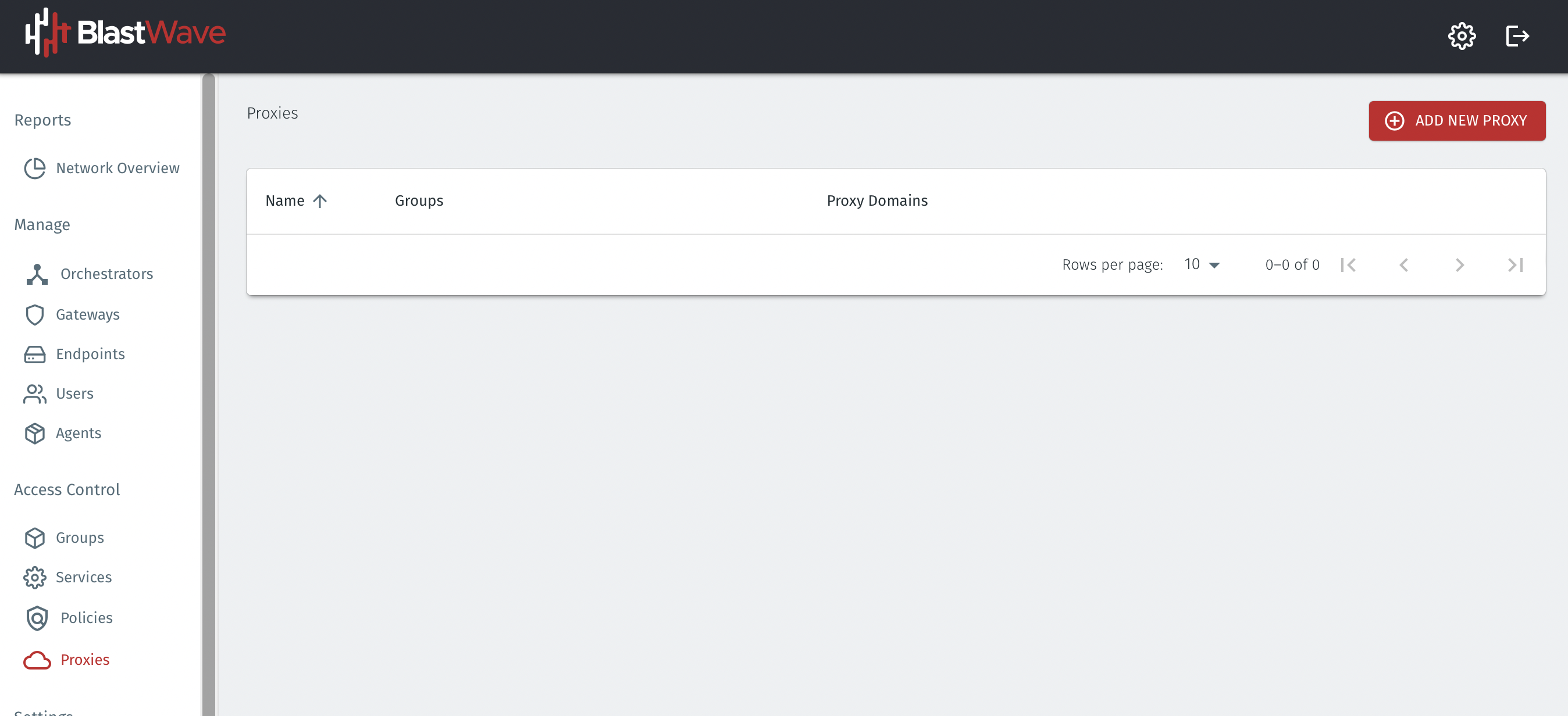 Go to the Orchestrator and click on the Proxies icon on the left hand menu, then click on the ADD NEW PROXY button on the right hand side.