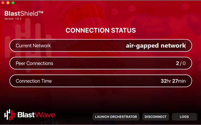 At this point you have registered your FIDO 2 key to the network, and are signed in to the BlastShield network.