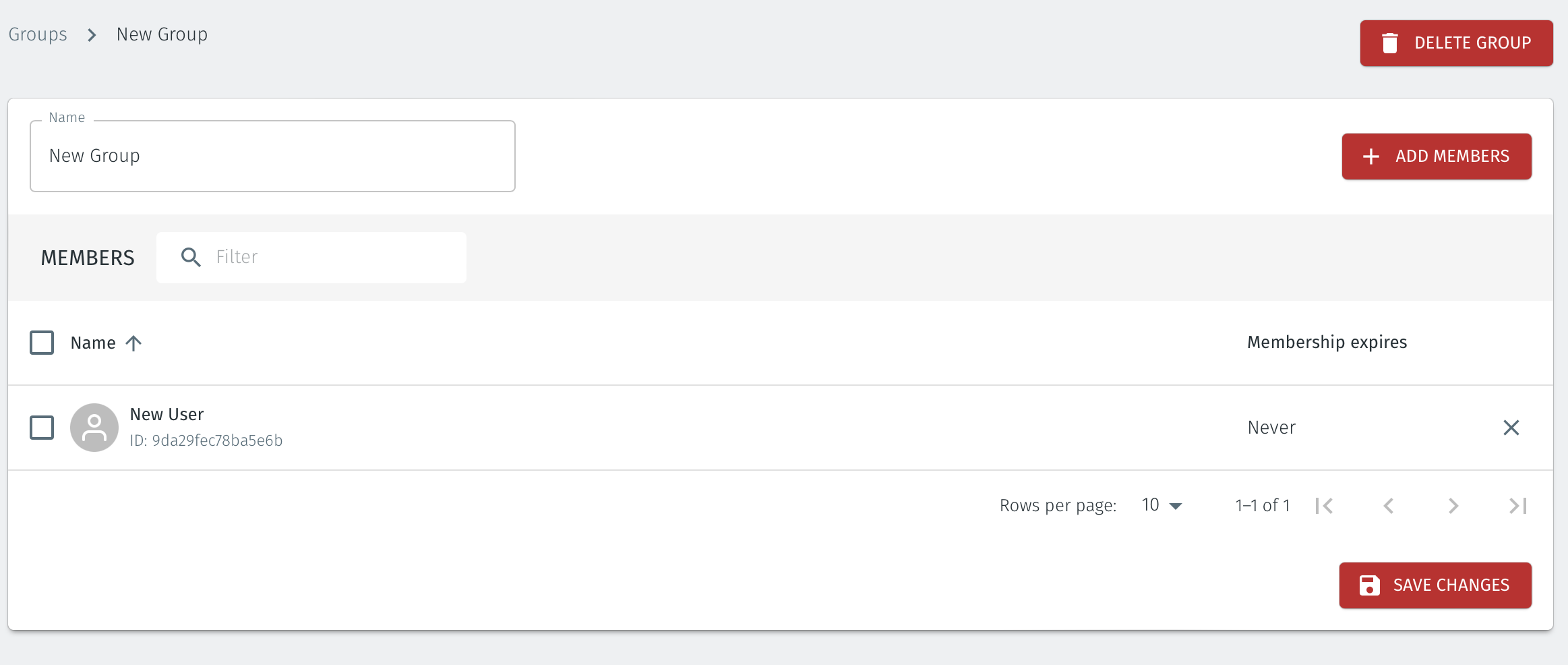 In the Orchestrator, click on the Group menu on the left and then select the group you wish to modify.