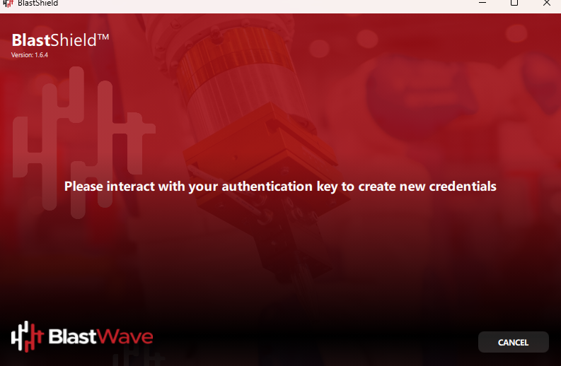You will be prompted to touch both metal sides of your FIDO 2 key to create new credentials.