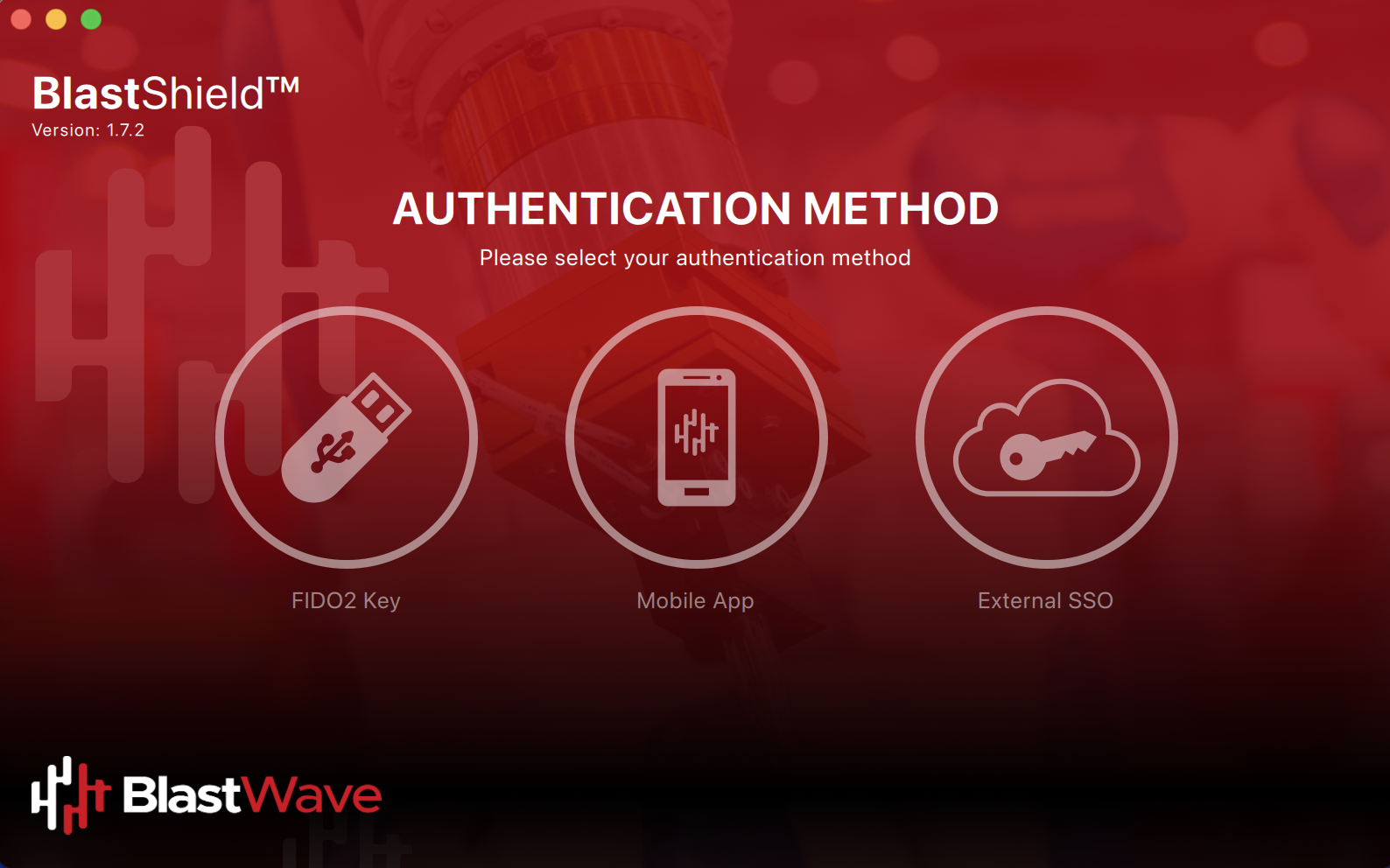 Open the BlastShield Desktop Client on your workstation