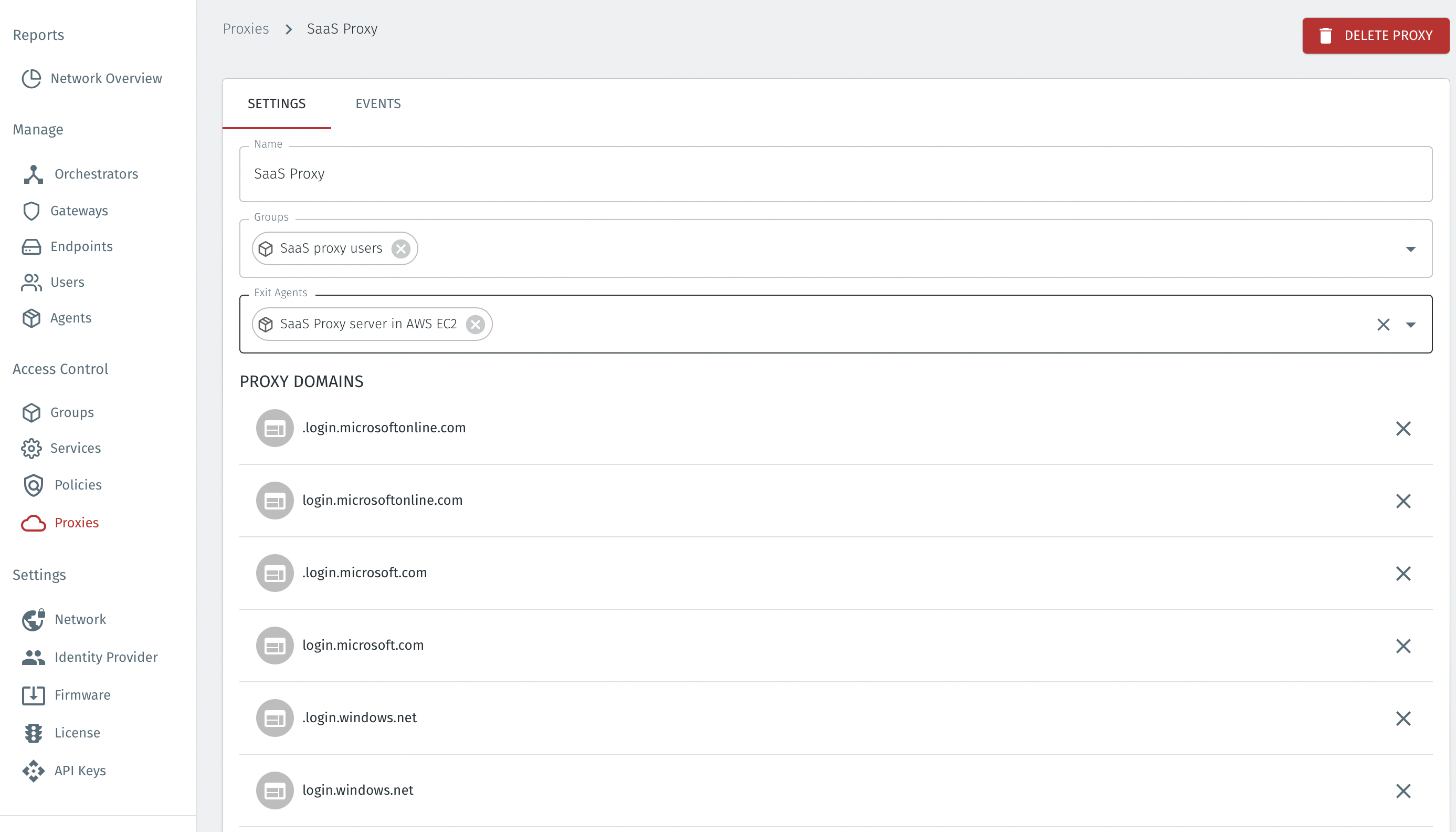 An example configuration is shown below.
